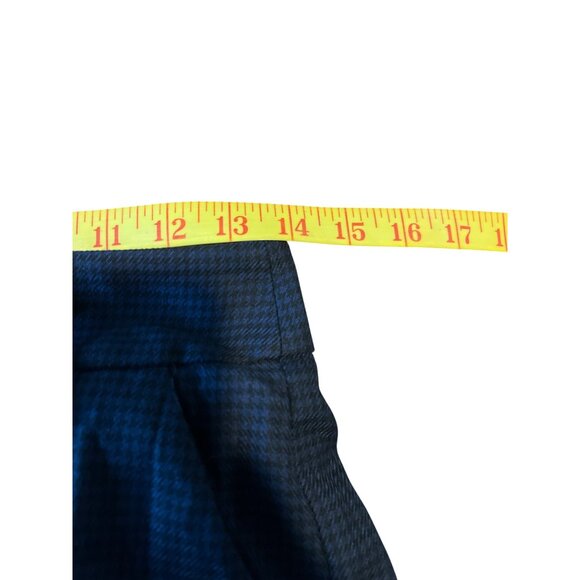 & Other Stories Paris Atelier Houndstooth Trousers US 4 Blue - Picture 7 of 10